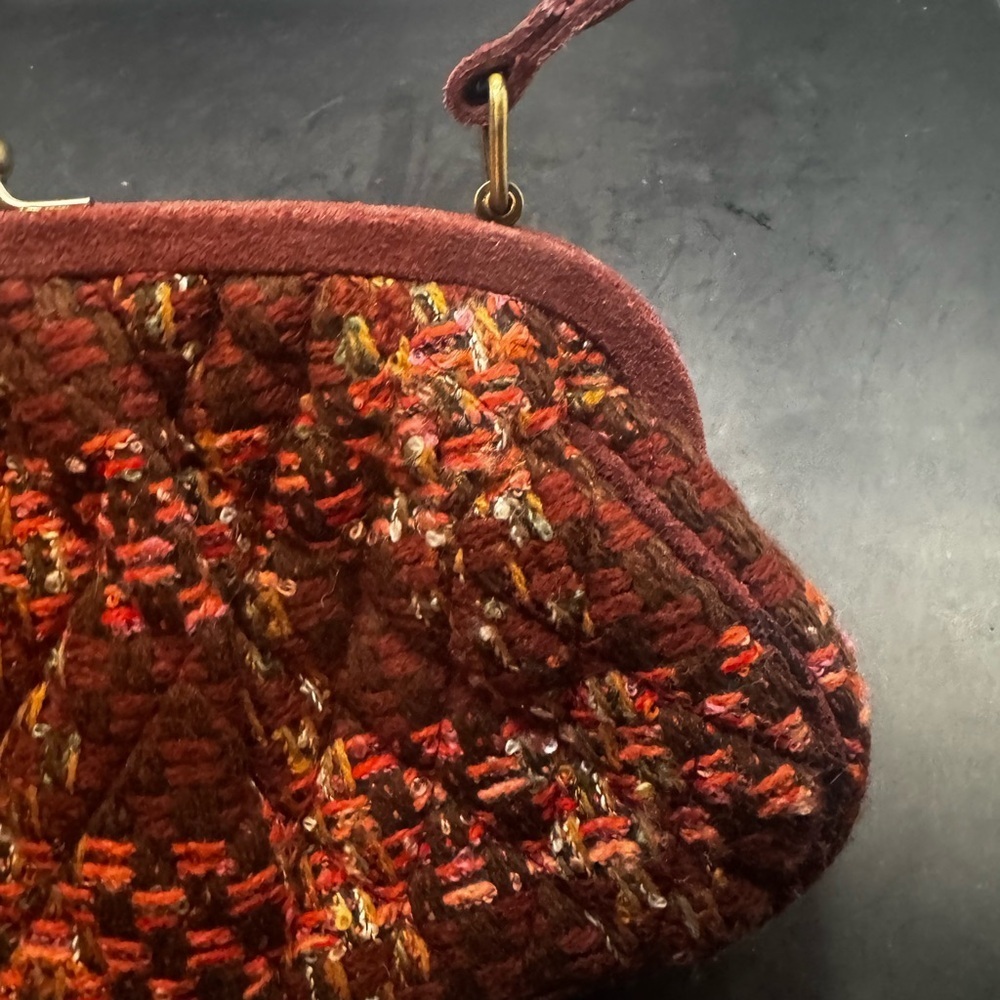 Vera Bradley Annie Tweed Handbags kiss Twist Closure Tweed - Stylish Handbag - Picture 11 of 15